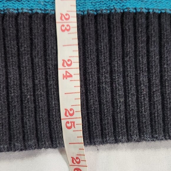 Carbon Men's Sweater, Quarter Zip Pullover, Sz Large Teal/Black
Lot F - Picture 4 of 8